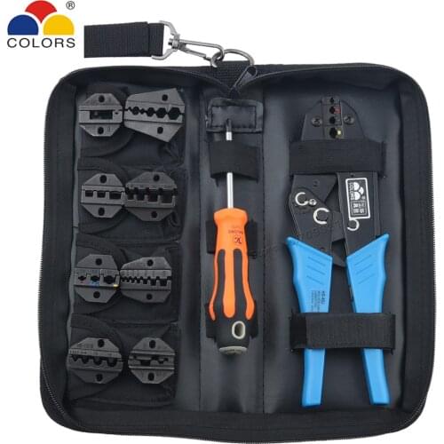 HS-40J Crimping Pliers Cap/coaxial Cable Wire Terminals Kit Insulated Multi Functional Brand Multifunctional Clamp Tools