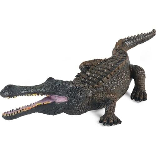 Emperor Crocodile Animal Figure Collectible Toys Wild Animal Cognition Action Figures Kids Plastic Model Toys