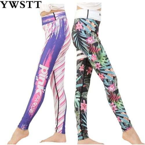 Girls Printed Fitness Leggings 2018 New Kids Legging Sport Running Pants Girls School Pants