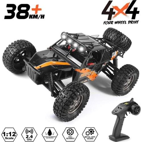 Remote Control Car 1:12 Scale 4x4 RC Cars 38+ kmh High Speed2.4 GHz All Terrain Off-Road RC Car Remote Control Toy