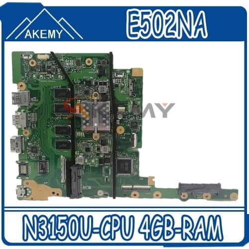 Akemy E502SA Motherboard For ASUS E402S E502S E402SA E502SA R417S Laotop Mainboard with N3150U-CPU 4GB-RAM 64G-SSD