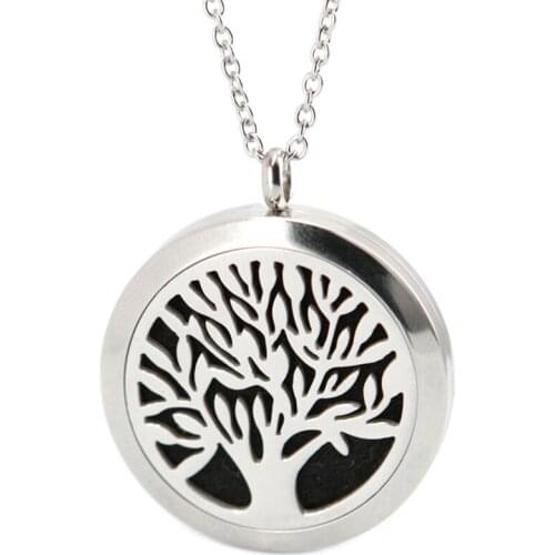 10pcs 30mm Aromatherapy Essential Oils Stainless Steel Perfume Diffuser Locket With 10pcs flat cable O chain and 20pcs felt Pads