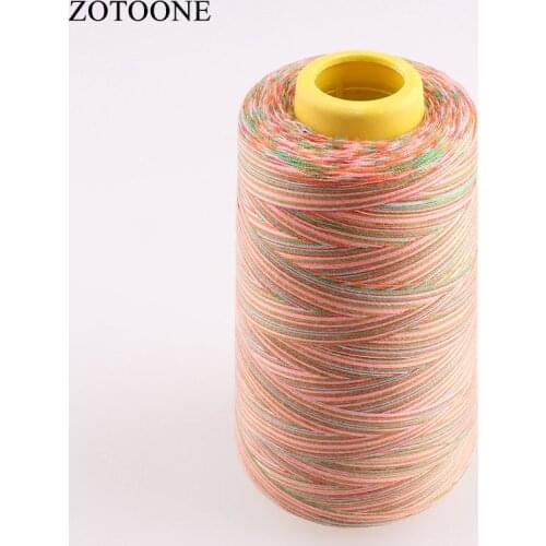 Multicolor sewing thread 3000Y/Spool 40S/2 Polyester sewing threads industrial sewing thread from sewing supplies