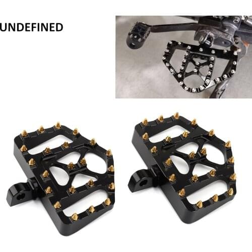 Wide Foot Pegs MX Motorcycle Floorboard Footrests For Harley Dyna Touring Road King Road Glide FL Softail Sportster XL1200 883