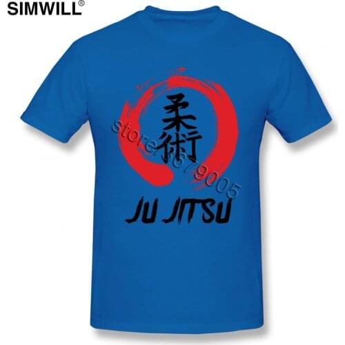 Jiu Jitsu T-Shirt Retro Urban Soft Cotton T Shirts Mens Short Sleeves Round Neck Brazilian jiu-jitsu BJJ Tee Shirt