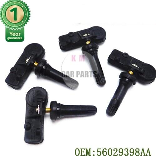 SET 4PCS 56029398AA 56029398AB TPMS SENSOR Tire Pressure Sensors for Chrysler Town Country Jeep Grand for Cherokee Dodge