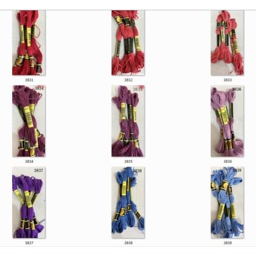 Thread DIY DMC 3849-ECRU Floss Threads 10PCS/lot 8M Cross-stitch kit Cross stitch Floss Kits 11.12