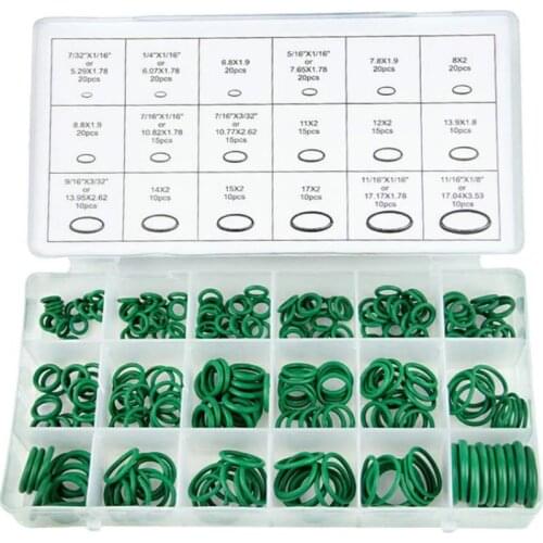 530Pcs R22/R134a Seal O-ring Rubber Kit Repair Car Air Conditioning Rubber Sealant Box Set 18 sizes Gasket Sealing Ring
