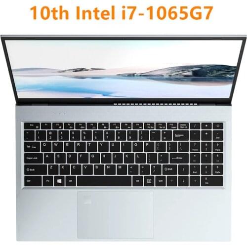 15.6" Intel Core I5 I7-1065G7 Touch Bar Laptop 16GB 128GB/256GB/512GB/1T SSD Windows 10 Backlit keyboard 2.4G+5G Wifi Laptops