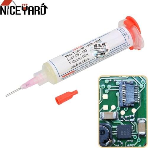 Advanced Oil Flux Grease 10cc NC-559 PCB IC Parts Welding Welding NC-559-ASM-UV BGA Soldering Paste No-Clean Solder Paste