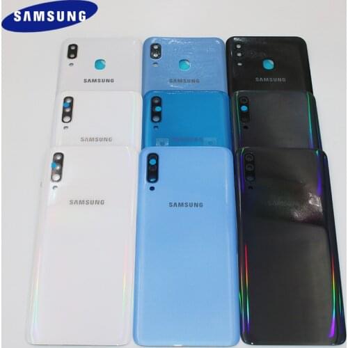 Samsung Galaxy A30 A40 A50 A70 2019 Plastic Battery Back Cover Door Housing Replacement Repair Parts With Camera Lens+Stickers