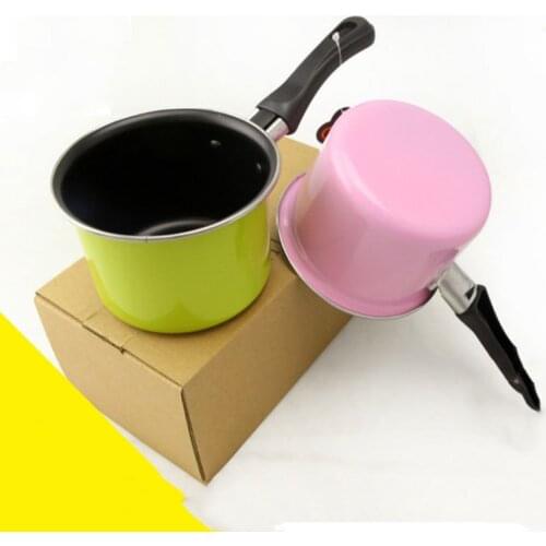 Mini Colorful Milk Pot Non-stick Pot Practical Small And Convenient Soup Pot Seafood Hot Pan Soup Pan Kitchen Supplies