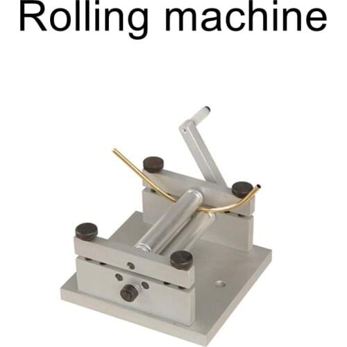 DIY manual tool model making round plate rolling machine small plate rolling machine copper sheet Zhuo stereotype