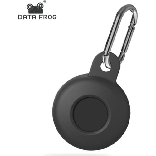 DATA FROG Silicone Protective Cover for AirTag Cat Dog Locator Device Protective Sleeve with Keychain for Apple Air Tag Tracker