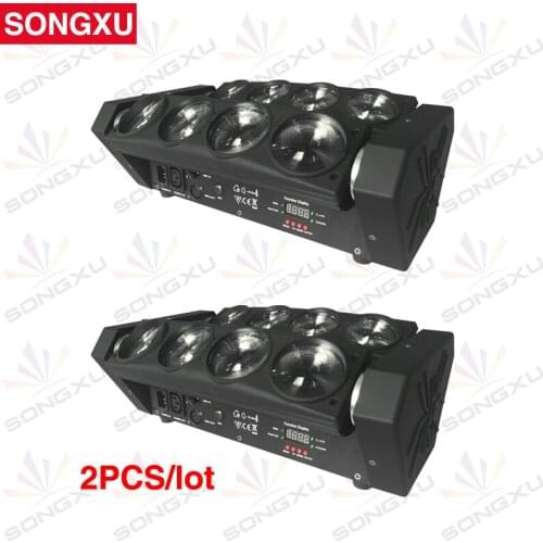 SONGXU 2pcs/lot 8x10W RGBW 4IN1 LED Spider Light/SX-MH0810D