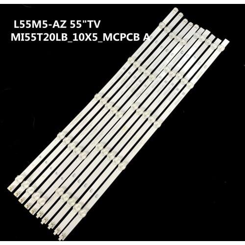 10pcs LED Backlight strip 10 Lamp for L55M5-AZ 55"TV MI55T20LB_10X5_MCPCB A B type V2 0710 E331251 L55M5-AZ