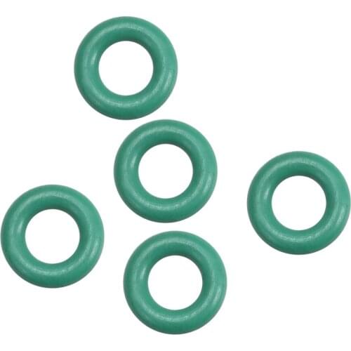 Uxcell 5Pcs Fluorine Rubber O Rings, 6mm OD, 3mm Inner Diameter, 1.5mm Width, Seal Gasket Green Prevent leaks in plumbing