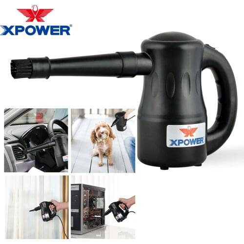 XPOWER souffleur Air Duster Pet Dryer Blower Air Duster Leaf Blowing Multi-Use Electric Computer Clean Power Tool Home blower