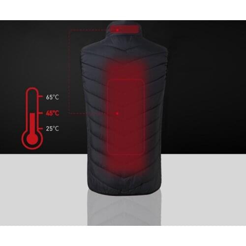 Winter Outdoor Sports Fishing Graphene Electric Heated Warm Vest USB Security Intelligent Constant Temperature Heating Vest