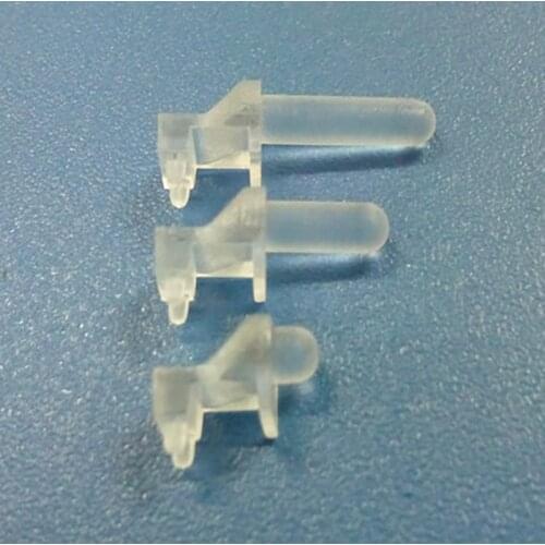 100PC Clear color round head Right angle 2.54MM-11.43MM LIGHT PIPE FOR 3MM Led Diode LED Tube Lampshade replace SLP3