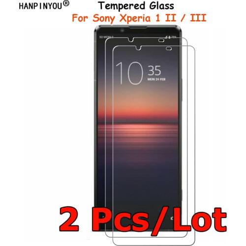 2 Pcs/Lot For Sony Xperia 1 II / III Tempered Glass Screen Protector Ultra Thin Explosion-proof Protective Film Toughened Guard