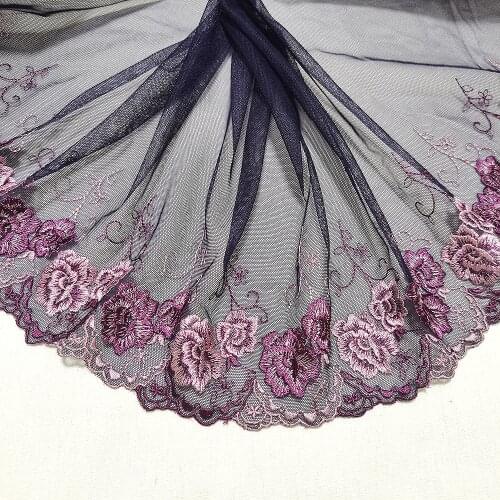 3Yards 26cm Purple Sewing Accessories Underwear Handmade Clothing Material Mesh Doll Lace Fabric DIY Garment Needlework H29