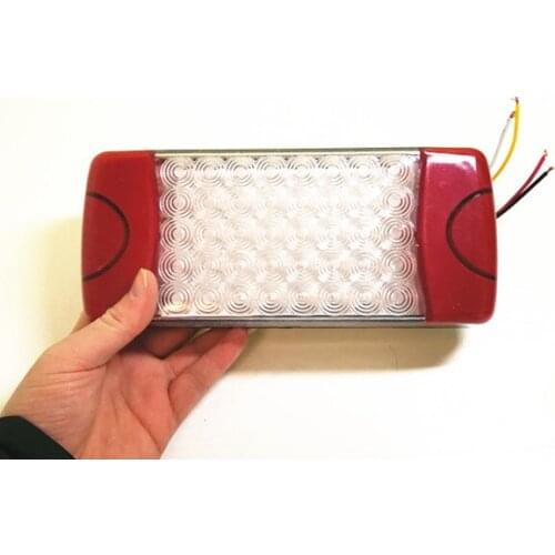 2x 12V 24V 10-30V red amber LED Stop Tail Indicator Rear Light for Truck Trailer Caravan markers