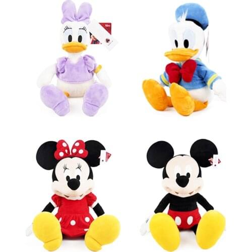 30/46cm Disney Mickey Mouse Minnie Donald Duck Daisy Cartoon Plush Toys Mickey Animal Stuffed Dolls Birthday Gift for Kids