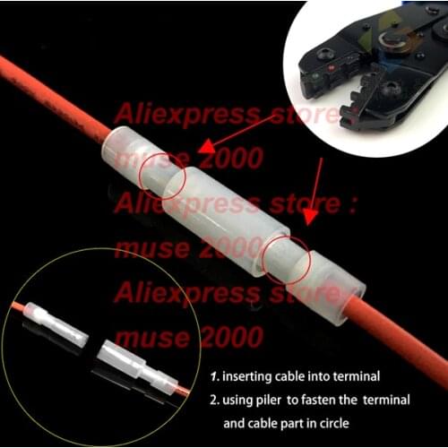 4 sizes Bullet Insulated Connector Male Female Crimp terminal pliers press connector AWG Nylon wire electrical
