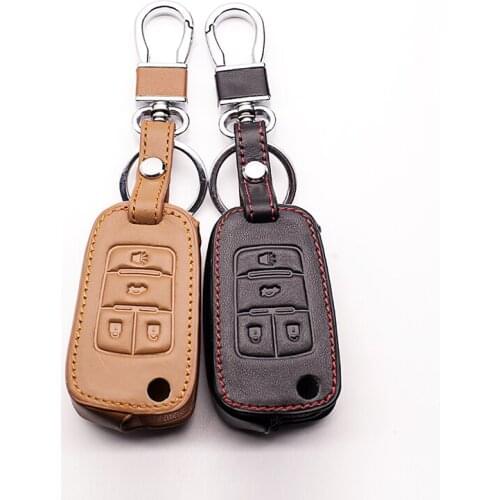 Car Wallets Genuine Leather key cases sets key bags for Chevrolet Cruze for Buick AVEO SAIL TRAX MALIBU CAPTIVA Etc fold key