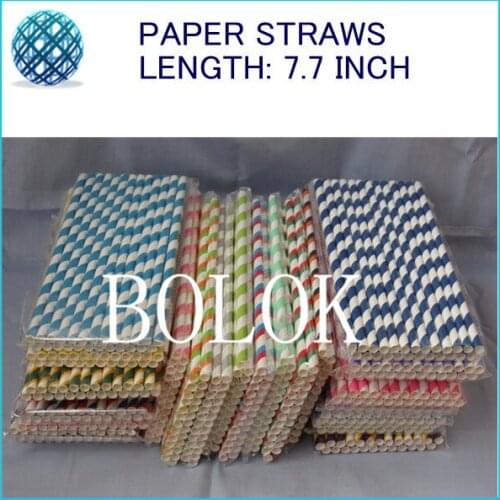 Free Shipping 700pcs/Lot 15 Colors Wedding Holiday Supplies Table Decoration Color Stripe Chevron Paper Straws