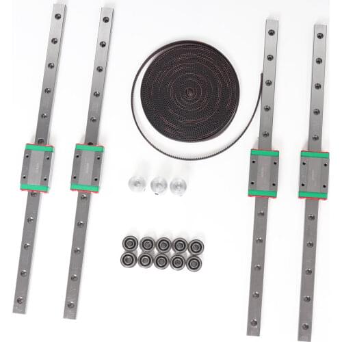 Blurolls Voron Switchwire motion system kit Hiwin Linear Rail MGN12H Gates GT2 LL-2GT RF 5Meters Open Belt 20Teeth 2GT pulley