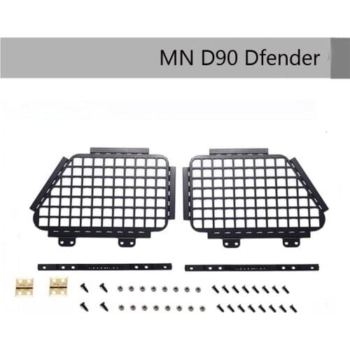 DJ Defender D90 Metal Door Guard Mesh Window Guardrail for Mangniu Flipable TRAXXAS TRX4 RC Car Parts Modification Upgrade