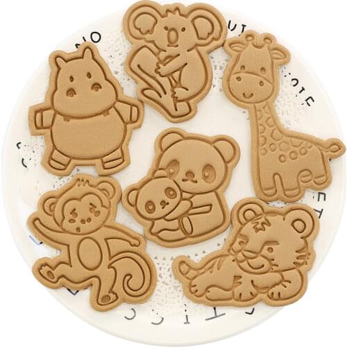 New 4pcs Cake Tools Animal Cookie Cutter Set Christmas Cutters Biscuit Stamp Fondant Mould Baking Sugarcraft Mold