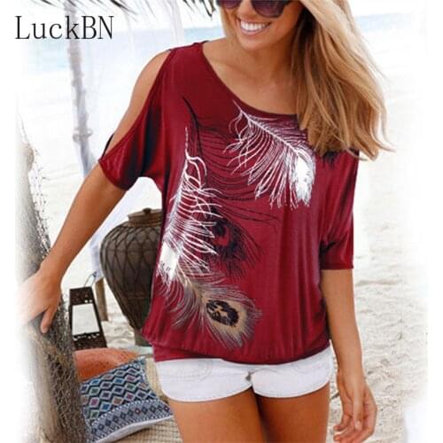 LuckBN Women's Beach T-Shirts