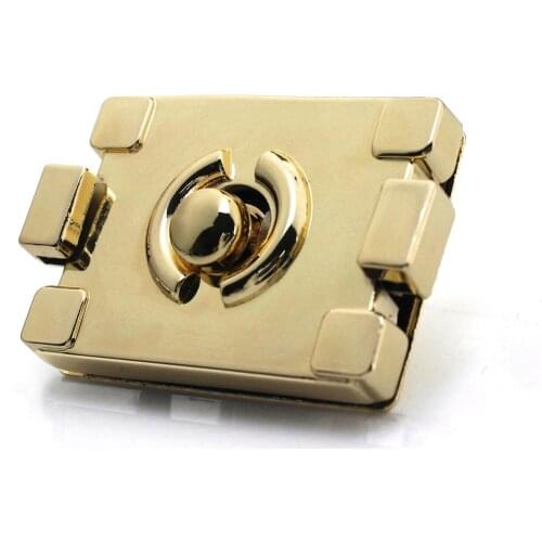1pcs Metal Push Lock Rectangle Durable Switch Lock Closure Parts for DIY Handbag Shoulder Bag Purse Hardware Accessories