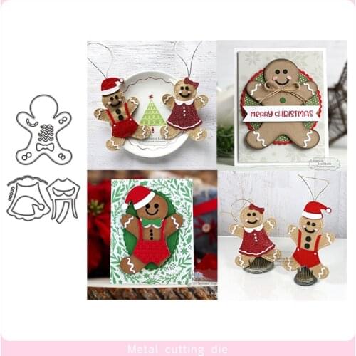 Gingerbread Man set Metal Cutting Dies for DIY Scrapbooking Photo Album Decorative Embossing Paper Card Crafts Die Cut 2019