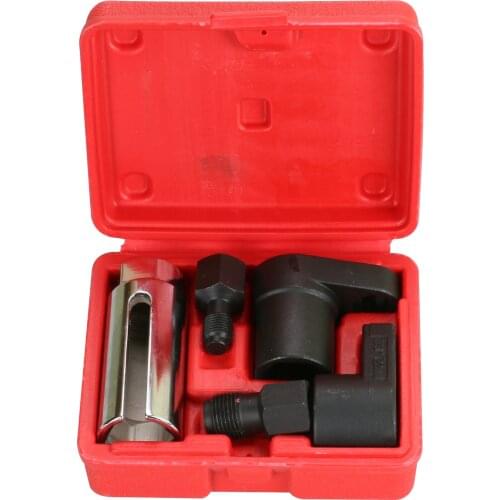 5 PCS Oxygen Sensor Wrench Kit Oxygen Vacuum Sensor Socket Removal Install Offset Vacuum Sensor Socket Thread Chaser Tool