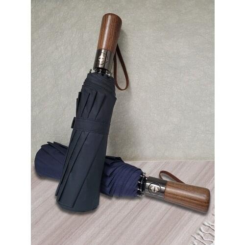 No. Extra Super Large Double Automatic Umbrella Male Student Handsome Rain Dual-Use Folding