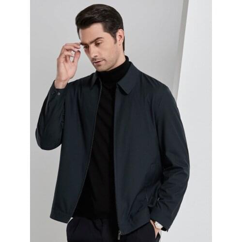 Autumn New Mens Waterproof Business Lapel Jacket Coat Middle-aged Thin Korean Plus Size Men Jackets High-end Male Brand Clothes