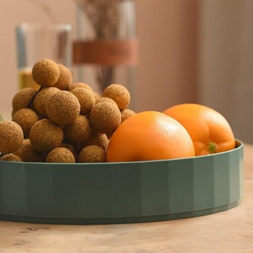 Kitchen Desktop 360° Rotating Round Storage Dish Multipurpose Countertop Holder Organizer Tray Removable Storage Pan