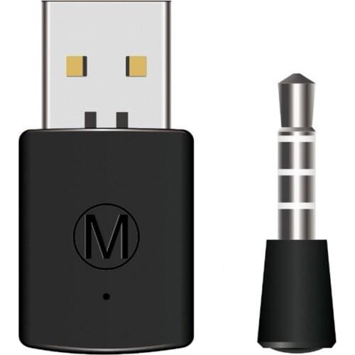 Portable 3.5mm USB2.0 Bluetooth Headset Controller Wireless Adapter Dongle for PS4 PS5 PlayStations 5 4