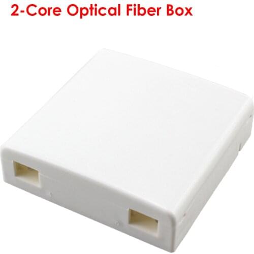 Junction Box Wall Mount 2 Cores Terminal Panel Fiber Optic Termination Box 2-port wall or pole type fiber optic termination box