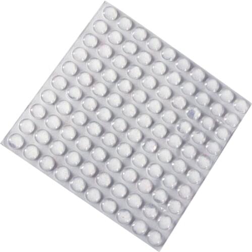 Furniture 100PCS Self Adhesive Rubber Feet Clear Semicircle Bumpers Door Buffer Pad TSL1