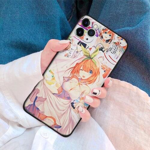 Go-Toubun No Hanayome Anime Manga silicone Phone Case FOR iPhone Se 6 6s 7 8 Plus X Xr Xs 11 12 Mini Pro Max Glass Cover Shell