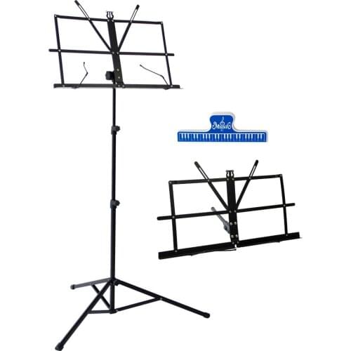 Folding Tabletop Music Stand Metal Sheet Music Holder Foldable for Guitar Piano Violin Guitar Parts & Accessories