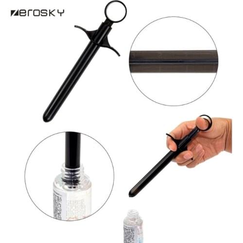 Zerosky Oil Injector Anal Vagina Shooter Lube Launcher Lubricant Applicator Sex Toys For Men Woman Gay Anal Clean tools