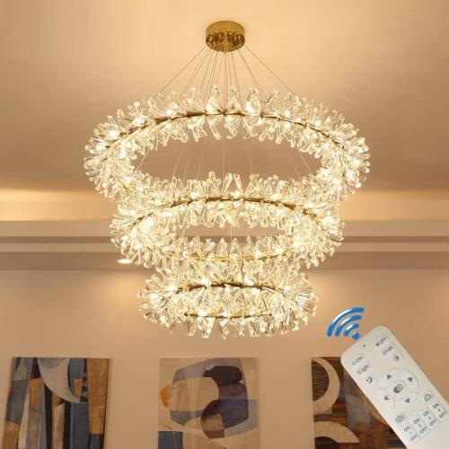 2021 Luxury Modern Flower Crystal Chandelier Lighting For Home Decoration G4 220V/110V