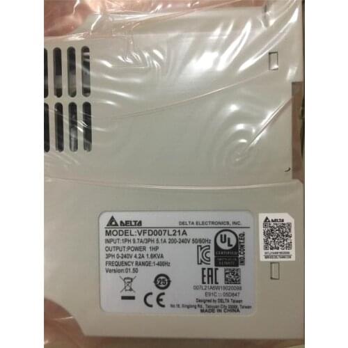VFD007L21A 230V 0.75KW VFD-L brand new original Delta inverter