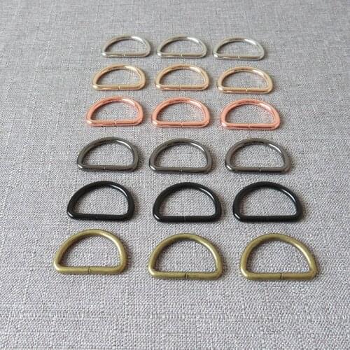 1 pcs 32mm Heavy metal D ring DIY mountaineering bag dog collar leash belt sewing accessory purse straps metal buckle zinc alloy